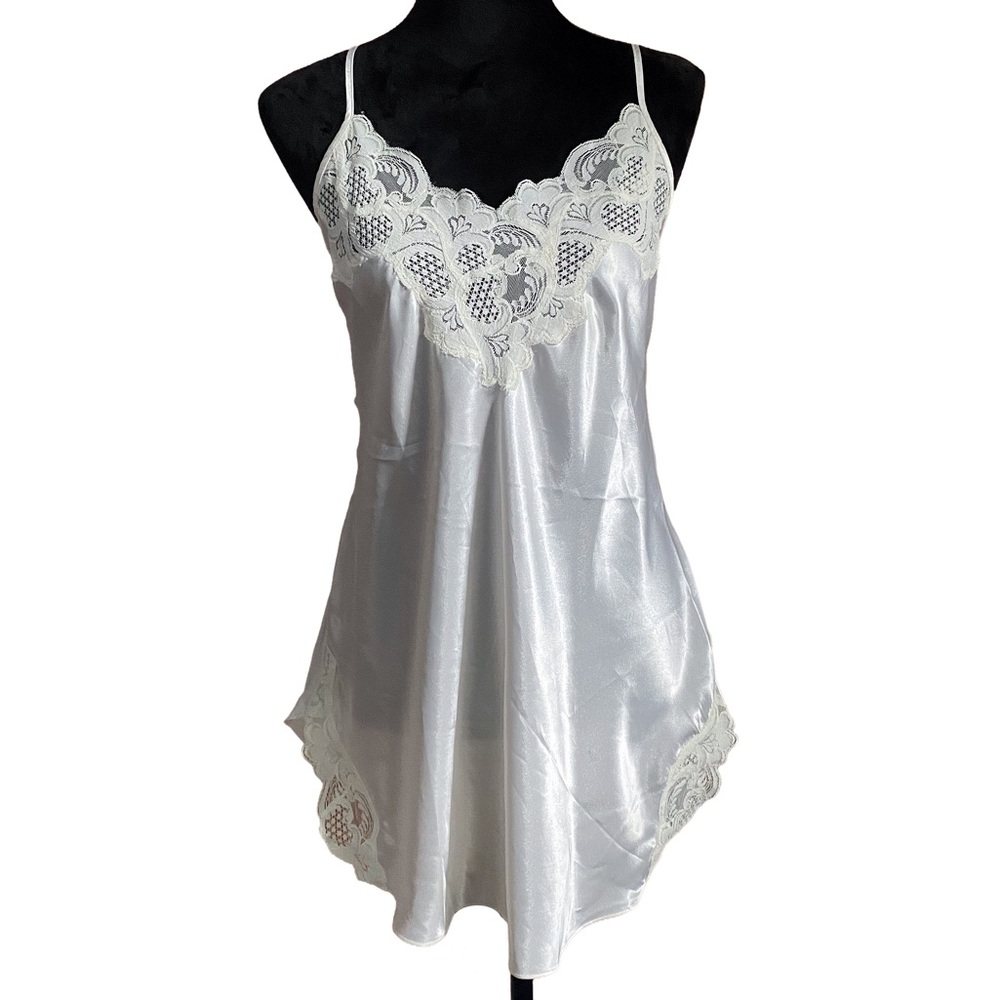 Vintage Victoria's Secret Slip Dress Gold Label Y2K Babydoll Romantic Chemise